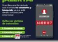 Seguridad Pública alerta sobre teléfono utilizado para extorsionar