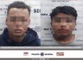 Detienen a dos sujetos acusados de disparar contra un hombre; se les aseguraron 10 dosis de cristal