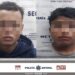 Detienen a dos sujetos acusados de disparar contra un hombre; se les aseguraron 10 dosis de cristal