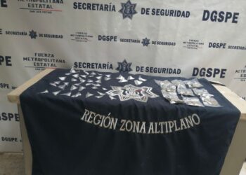 Policías Estatales arrestaron a sujeto que fue sorprendido con drogas en Matehuala