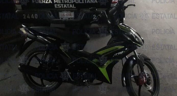 Arrestaron a sujeto que conducía una motocicleta robada