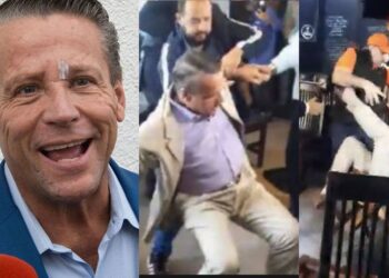 #Video Adame protagoniza otra pelea, pero se cae al lanzar patada