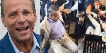 #Video Adame protagoniza otra pelea, pero se cae al lanzar patada