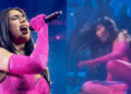 Dua Lipa sufre caída en pleno show y evidencia playback