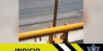 Agentes de la SSPC detienen a un sujeto por presunto robo de metal