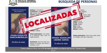 Localizan en Tamazunchale a madre e hija que contaban con Alerta Amber