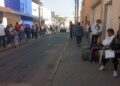 Largas filas para acceder a un trabajo en el IMSS
