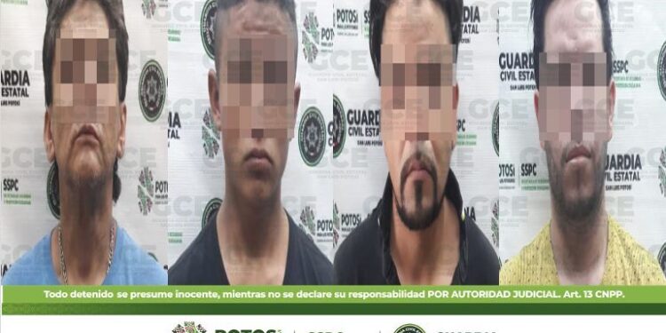 Agentes de la GCE detienen a cinco hombres por presunta posesión de Droga
