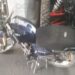 Detienen a hombre que manejaba una moto robada