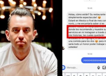 “No sabía que tragar gratis era trabajar”; Chef mexicano  arremete contra una influencer