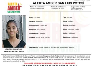 Fiscalía activa alerta Amber para encontrar a menor de 13 años