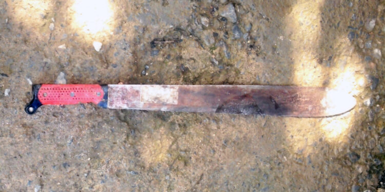 Detienen a sujeto por provocar daños con un machete en base operativa de la Guardia Civil Estatal