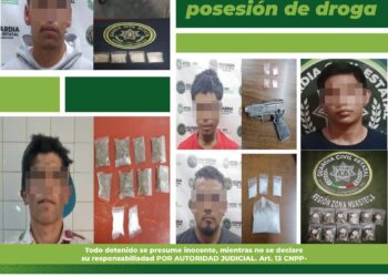 En diferentes operativos alrededor de la capital potosina detuvieron a nueve personas con enervantes