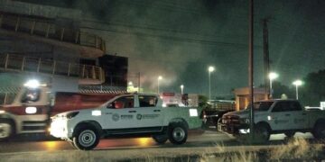 Se registró incendio en empresa de la Zona Industrial durante la madrugada