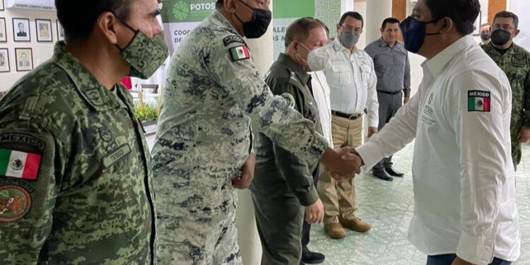 El Gobernador de SLP encabezó la Mesa Regional de Reconstrucción de la Paz en Tamuín