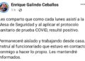Enrique Galindo da positivo a Covid-19