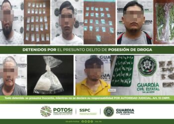 Cinco hombres fueron detenidos por posesión de droga en diferentes puntos de la ciudad