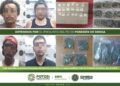 Detienen a cuatro personas por posesión de droga; a dos de ellos en Residencial del Bosque