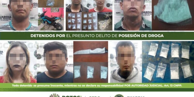 88 dosis de enervantes fueron aseguradas por La Guardia Civil Estatal; Hay 12 detenidos