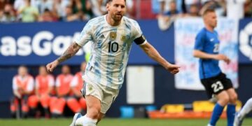 Lionel Messi se da unos días de vacaciones después de anotar 5 goles contra Estonia