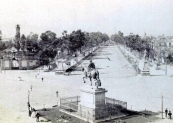 Así lucia el Paseo de la Reforma como paseo de la Emperatriz