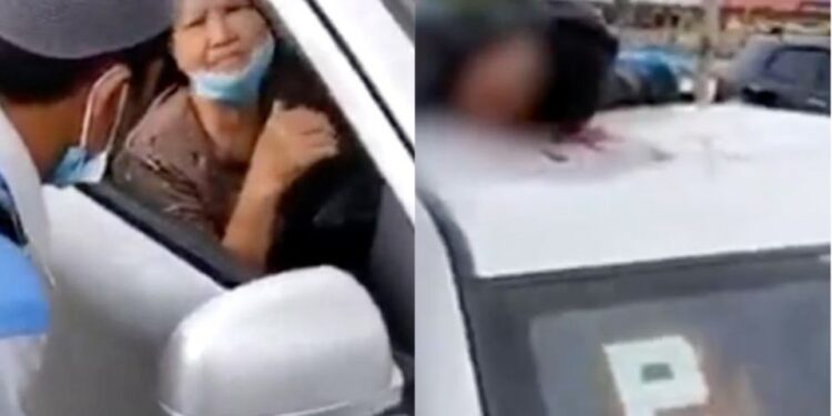 Atropelló a motociclista y siguió conduciendo sin saber que el cuerpo iba en el techo del auto
