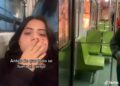 ¡Sustazo! Joven registra corto circuito en el Metro desde el vagón