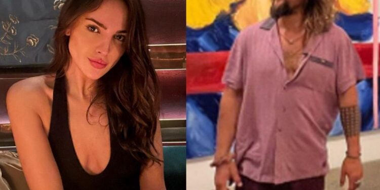 Captan a Eiza González en moto junto a Jason Momoa