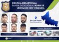 Cae banda dedicada al robo de vehículos con violencia