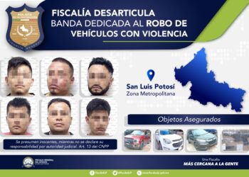 Cae banda dedicada al robo de vehículos con violencia