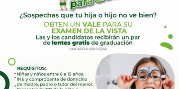DIF Estatal otorgará de manera gratuita lentes a niños y niñas de 6 a 15 años
