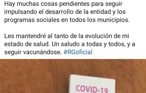Ricardo Gallardo da positivo a Covid-19