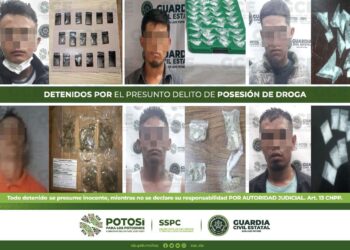 Detienen a seis personas por posesión de droga en diferentes puntos del Estado; en total se aseguraron más de 80 dosis