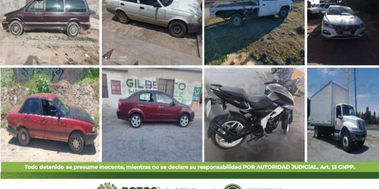 Fueron recuperados 8 vehículos con reporte de robo
