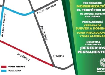 Anuncian cierre del Tramo sur del próximo circuito Potosí