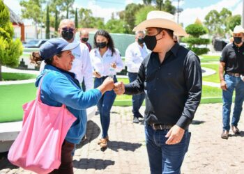 La remodelación de la plaza principal de Villa de Arriaga es el nuevo compromiso de Ricardo Gallardo