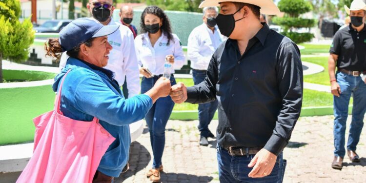La remodelación de la plaza principal de Villa de Arriaga es el nuevo compromiso de Ricardo Gallardo