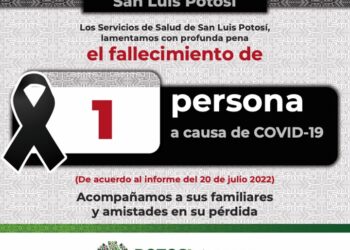 Continúan los casos de Covid-19 en y se reporta nueva defunción en SLP