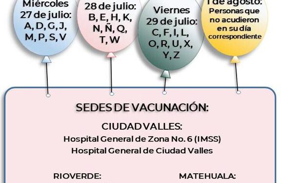 Anuncian nuevas fechas de vacunación contra el Covid-19 para menores