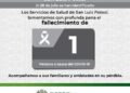 Nueva defunción por Covid-19 en SLP