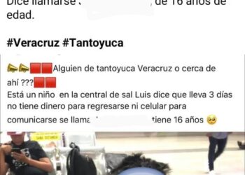 Auxilian a menor veracruzano extraviado que merodeaba en la terminal terrestre