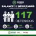 Del 23 al 29 de julio fueron detenidas 117 personas en el Estado