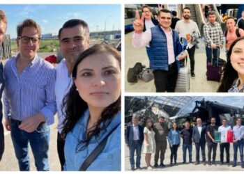Diputados de MC “turistean” en Ucrania por guerra y los tunden en redes sociales por “frívolos”