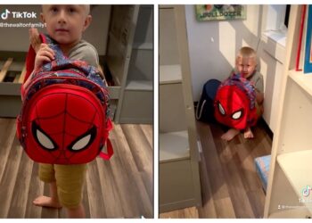 Video: ¡Mochila antibalas! Así entrena a su hijo para sobrevivir a un tiroteo en EE.UU