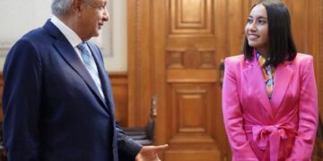 ¡De las estrellas a Palacio Nacional! Katya Echazarreta se reunió con AMLO