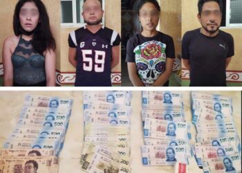 Cae banda con 200 mil pesos en billetes falsos, fueron atrapados en Querétaro