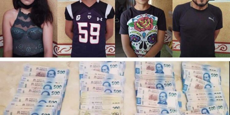Cae banda con 200 mil pesos en billetes falsos, fueron atrapados en Querétaro