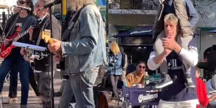 Al ritmo de ‘Eduardo’, personas y grupo musical cantan para que un papá llegue hasta su hijo perdido