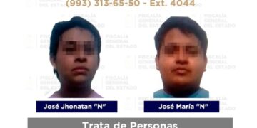 Detienen a 2 universitarios por obligar a su compañera a prostituirse en Tabasco