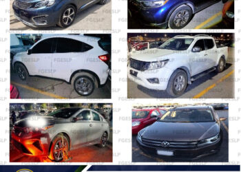 Aseguran seis vehículos en el estacionamiento de la Fenapo